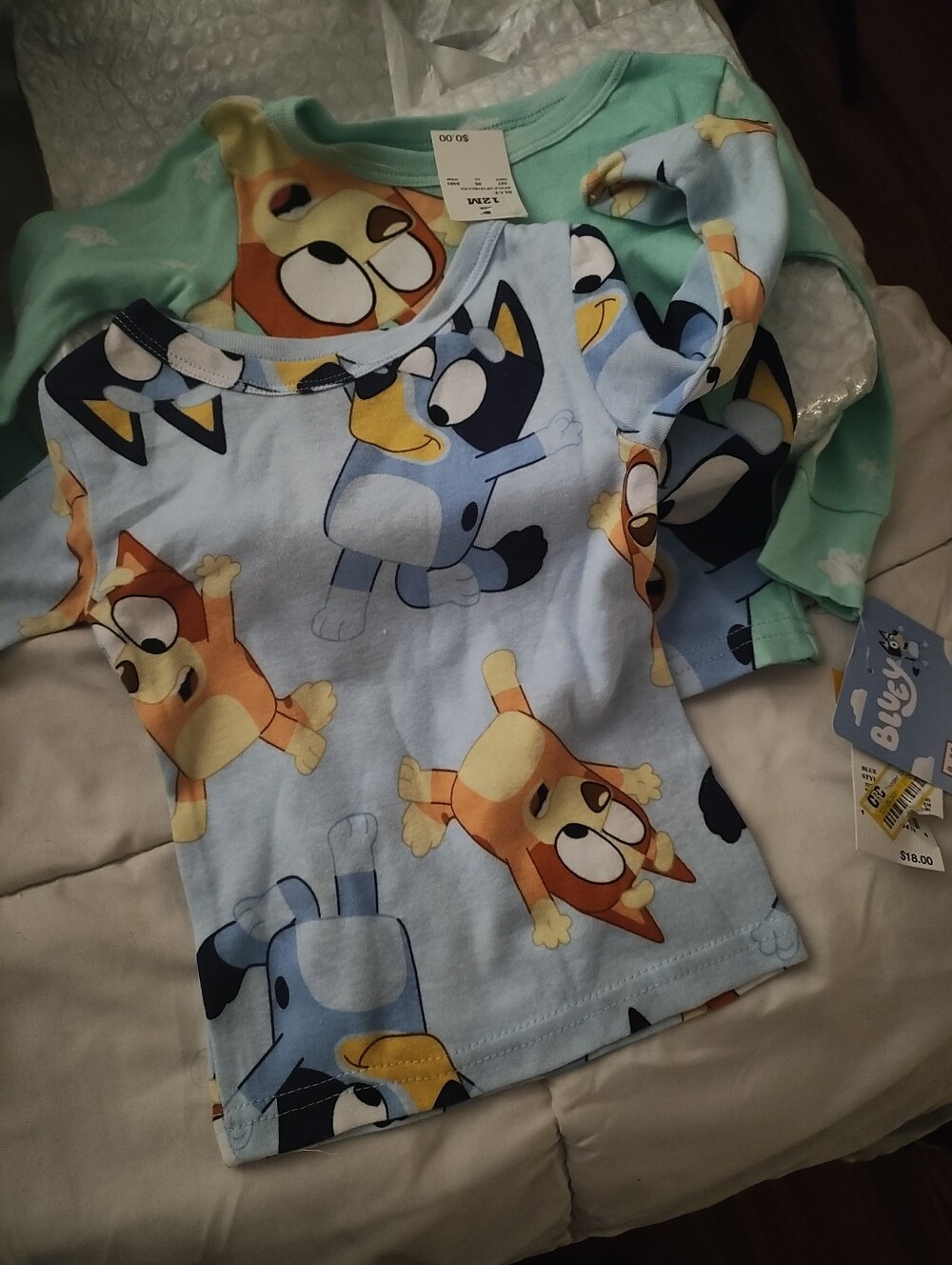 Bluey Pajama Tee Set - 9-12 Months